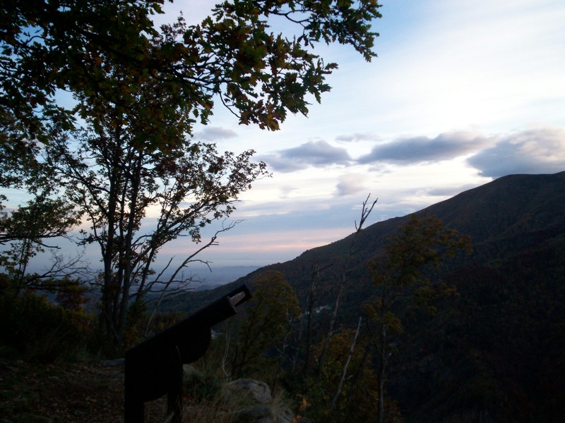 Luci del tramonto sulla Valle del Cervo e Valsessera